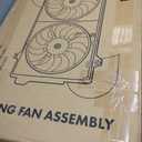 A-Premium Engine Radiator Cooling Fan Assembly Compatible with Select Chevrolet & Buick Models - Cruze 2011-2016, Cruze Limited 2016, Verano 2012-2017 - Replace# 13368577, 13289627