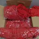 Red Stretch Table Skirt/Tablecloth Size 2.5ft (Width)×6ft (Length) Skirt Drop Length:2,5ft Highly Stretchable material Flexible & Snug Fit Perfect for parties, events Decor 4 pieces