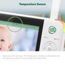LeapFrog LF2415 Baby Monitor, 5 IPS LCD Screen, 1000ft Range, Night Vision, Soothing Lullabies, NightLight, 2-Way Audio, Temperature Sensor, SecureTransmission No WiFi