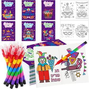 Purim Coloring Books Bulk 24Pcs Happy Purim Mini Coloring Books DIY Art Drawing Book for Jewish Carnival Holiday Party Goodie Bags Stuffers Sunday School Classroom Favor