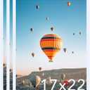 JCJMY 17x22 Picture Frame Set of 3 White for Poster Photo Picture, Horizontal and Vertical Formats for Wall Hanging, 17 x 22 Wall Gallery Poster Photo Frame for 17 by 22 Photos Posters, 3 Pack, White