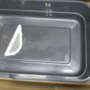 Extra Large Litter Box with Low Entry,Jumbo Cat Litter Box for Kitty and Senior Cats,Cat Box for Indoor Cats,Open Top Corner Litter Pan,Easy to Clean,23.6" L x 15.7" W x 5.9" H (Grey)