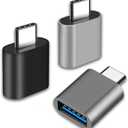 USB C to USB Adapter, Type C Thunderbolt 4 OTG Converter, USB C Male to USB 3.0 Female Adapter (3-Pack) for Apple MacBook Pro, Mac Book, iPad, Samsung Galaxy S20-S23 and More (Black/Grey/Silver)