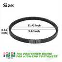 10L0L Drive Belt for Club Car DS 1988-1991 Gas Golf Cart, Heavy Duty Clutch Drive Belt Replacement for Club Car 1014081 1017188, Fits DS Drive System