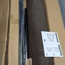 Patio 5' x 24' Outdoor Privacy Screen Freestanding Temporary Fence Panels Net Cover with Metal Poles for Outside Backyard Pool Garden Air Conditioner Fencing, Brown
