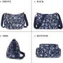 AOCINA Crossbody Bags for Women Multi Pocket Nylon Lightweight Ladies Purses Messenger Shoulder Handbags Satchel Travel Bag