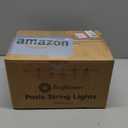 Outdoor String Lights  50ft Connectable Patio Lights with 52 G40 LED Plastic Bulbs (2 Spare) Outside Vintage Hanging Light for Backyard Bistro Balcony Porch Party Wedding, E12, 2200K, Black