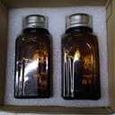 Ritadeshop Retro Glass Salt and Pepper Shakers Set (2, Amber)