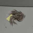 CAISHA XXL Hairpiece Scrunchie Updo Voluminous Slightly Wavy Messy Bun Gray Mix G10F