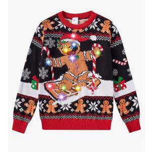 Cutemile Kids Boy Ugly Christmas Sweaters Size 5-14 Girls Light Up Xmas Sweaters for Party 130