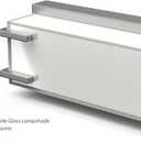 Bathroom Light Fixture Over Mirror 16" Vanity Light with Milky White Lampshade 4000K Daylight Brushed Nickel Bath Bar (Brushed Nickel)