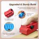 2 x 2025 Cat Cardboard Cutter 3D Printed Handheld Cardboard Cutting Tool A Great Tool to Build House for Cats (red)