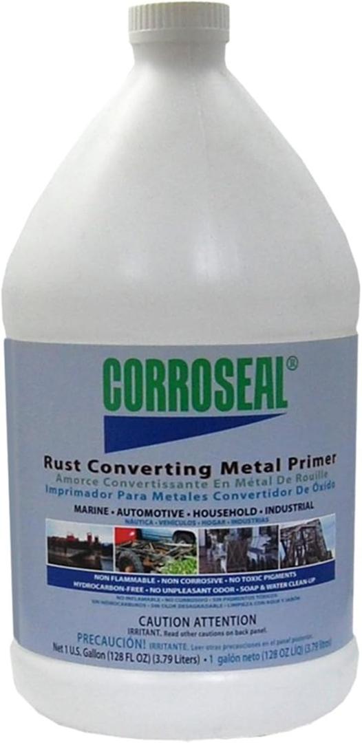 Water-Based Rust Converter Metal Primer, Rust Converter - 1 Gallon (128 Fl Oz (Pack of 1))