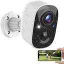 MaxiViz Security Cameras Wireless Outdoor, Outside Cameras for Home Security with AI Motion Detection, Recharge Battery Powered, 2K Color Night Vision, IP66 Weatherproof, 2-Way Talk, SD/Cloud Storage