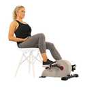 Sunny Health & Fitness Dual Function Magnetic Under Desk Pedal Exerciser, Portable Cardio Cycle for Adults and Seniors, Indoor Arm/Leg Exercise Mini Bike in Home & Office with LCD Monitor - SF-B0891