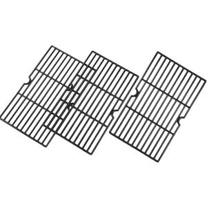 DGN576DNC-D Grill Grates Replacement Parts for Dyna Glo Grill Parts DGN486DNC-D DGN486DNC DGN486SNC DGN486SNC-D DGN576SNC-D DGA550SSP DGA550SSP-D Master Forge MFJ576DNC Cast Iron Cooking Grids 3Pcs