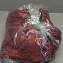 *WINDFIT Women's Full Zip Fleece Flannel Jacket Plaid Sherpa Lined Jacket for Women, Size XL, Red
