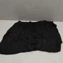 TARSE Womens Linen Wide Leg Pants Casual Loose Elastic Waist Beach Travel Vacation Palazzo Harem Pants with Pockets (Small, Black)