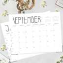 2 x GuassLee Horizontal Desk Calendar -Months Planner from Jun to Dec Simple Glue Desk Calendar with To-Do List Premium Paper Binding for Family Business Appointment Planning 2024-2025