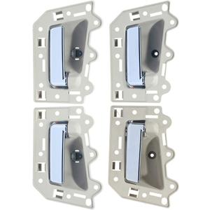 OCPTY Door Handles Interior Driver Passenger Side Replacement fit 005-2011 for Jeep Grand for Cherokee Inside Door Handles Beige(4pcs)
