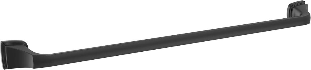 Amerock BH36034MB | Matte Black Towel Bar | 24 inch (610 mm) Center-to-Center Towel Rack | Revitalize | Bathroom Towel Holder | Bathroom Hardware | Bath Accessories