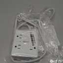 TESSAN Surge Protector Flat Extension Cord 5Ft, Flat Plug Power Strip with 4 Outlets 3 USB Ports (1 USB C), 900 Joules Protection, Multiple Wall Outlet Extender Suitable for Home Office Dorm, Grey