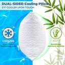 Side Sleeper Pillows for Adults, Cervical Pillow for Side Sleepers, Cooling Pillow with Ergonomic Design, Adjustable Crescent Shredded Memory Foam Pillows for Neck and Shoulder Pain Relief, Queen