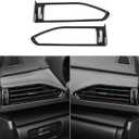 Youtaiche Car Center Console Air Condition Side Vent Outlet ABS Carbon Fiber Decal Interior Trim Cover Accessories for Subaru Crosstrek/Impreza 2024 2025