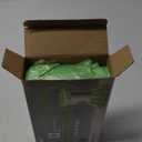 Compostable Trash Bags - FORID 13 Gallon Tall Kitchen Garbage Bags 80 Count Unscented Trash Can Liners 55 Liter Medium Wastebasket Bags for Bathroom Home Bedroom Office Garbage Can (5Rolls/Green)