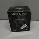 Mongdio Stovetop Espresso Maker Moka Pot, Cuban Coffee Maker Stove top coffee maker Moka Italian Espresso Greca Coffee Maker Brewer Percolator, 6 Espresso Cups, 10 oz - Black