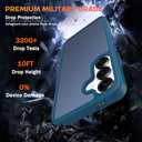 Compatible with Samsung Galaxy S25 Edge Case, Anti-Fingerprint Matte Coating, Protective Hard Back Slim Translucent Case for Galaxy S25 Edge 6.7", Blue