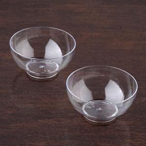 TABLECLOTHSFACTORY 60 Pcs - Clear Petite Round 4oz Disposable Plastic Dessert Bowl