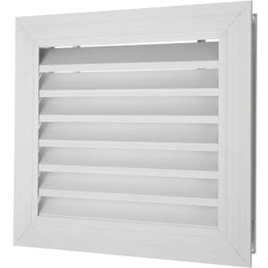 PATIKIL Door Air Vent Cover, 12" x 10", Aluminum Grille Ventilation Cover Louvered for Cabinet Wardrobe Door, Silver Tone