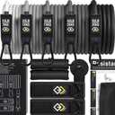Resistance Bands Set - Premium Exercise Bands with Handles - Resistance Tubes for Men and Women - Professional Home Gym Fitness Equipment for Full Body Workout and Strength Training