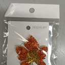  Crystal Maple Leaf Brooch Pin Women Clothing Collar Corsage Jewelry, Red