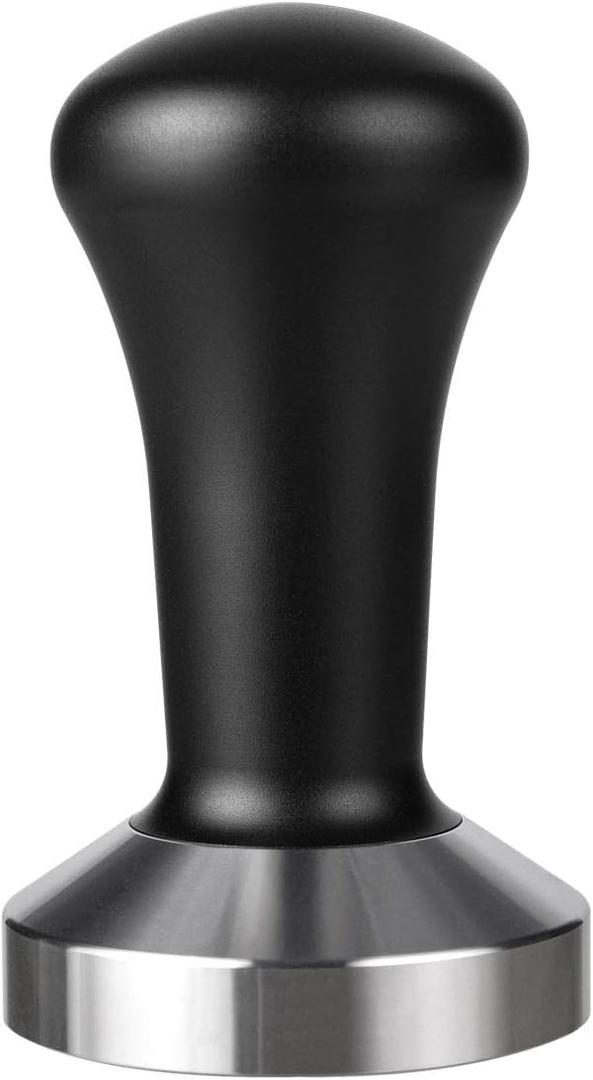 58mm Espresso Tamper, SANTOW Barista Coffee Tamper with Flat Stainless Steel Base  Professional Espresso Hand Tamper