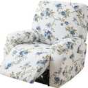 CRFATOP Recliner Slipcovers with Arms 4 Pieces Lazyboy Recliner Chair Cover Non Slip Recliner Slip Covers for Recliner Chair with Storage Pockets Furniture Protector for Living Room