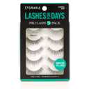 Cosmania Lashes for Days False Eyelashes (So Natural) - Easy to Apply, Natural Looking | Noticeably Fuller Looking Lashes | Adhesive Included (5 Pack/2 Pair - Black)