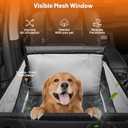 Large Dog Car Seats for Small Medium Dogs Portable Pet Booster Cat Back Seat Extender Waterproof Dog Hammock for Car wth Breathable Mesh Window for SUV Truck