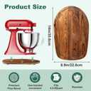 GuanQiao Food-Grade Bamboo Slider for KitchenAid 4.5-5 Qt Tilt Head Stand Mixer, Appliance Sliding Mat for Kitchenaid Artisan, Kitchen Countertop Storage Accessories Mixer Moving Tray Attachments
