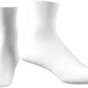 adidas mens Half Crew Solid Socks (12.5-15, White)