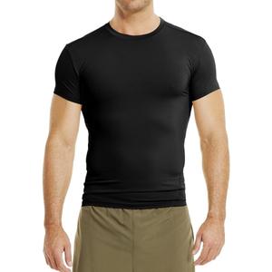 Under Armour Men's HeatGear Tactical Compression Short-Sleeve T-Shirt (Large, Black/ Clear)