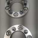 ECCPP 2PCS 1.25" (32mm) Change Bolt Pattern from 5x4.75 to 5x4.5 Wheel Adapters Conversion 5 Lug 5x120.65 to 5x114.3 fit for 1982-2002 for Chevrolet Camaro| 1988-2014 for Chevrolet Corvette (2x silver)