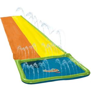 Wham-O Slip N Slide 18ft Lawn Water Slides for Kids, Heavy Duty Slip Slides with Bodyboards for Backyard Park Water Parties Summer Outdoor Activities