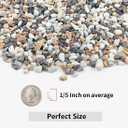YISZM 2LB Succulent and Cactus Gravel Pebbles, 1/5 Inch Natural Decorative Polished Stones, River Rocks for Vases, Aquariums, Terrarium and Outdoor Gardening, Mixed Color