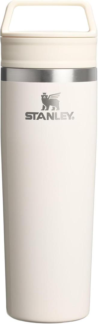STANLEY Cafe To Go Travel Mug 20 oz | Leakproof Two-Part Drink Through Lid | Tumbler Cup for Coffee, Tea and Drinks | Insulated Stainless Steel Coffee Mug | BPA-Free | Cream Gloss
