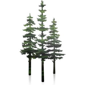Metal Tree Wall Decor,Cabin & Rustic Wall Decor for Home Office Farmhouse, Indoors & Outdoors(Green)