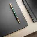 Classic Black Leather 30" x 19" Desk Mat Without Rails