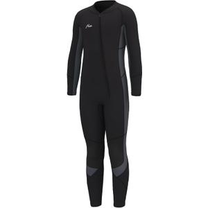 Hevto Kids Wetsuit for Boys Girls Toddler Size 6 Child Youth 3/ 2mm Neoprene Full Wet Suit Front Zip Thermal Swimsuit Swimming in Cold Water (K3-Gray, 6)