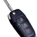 MechanMagic Flip Key Fob Replacement Compatible for Ford F-150 F-250 F-350 2015-2022 Explorer (2016-2022) F-350 F-450 Ranger Ecosport Bronco Ignition Key Keyless Entry Remote N5F-A08TAA